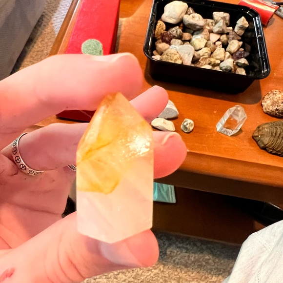 Beautiful Citrine/Quartz Tower Crystal - Picture 3 of 3